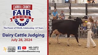 Carroll County 4H and FFA Fair Dairy Cattle Judging Contest 7282024 [upl. by Goodrich]