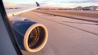 Delta A350900 Sunset Takeoff at Las Vegas [upl. by Akiaki]