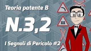 Teoria patente B  Lezione32  I Segnali di Pericolo Parte 2  Mario Racconta [upl. by Naujid]