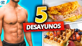 5 DESAYUNOS saludables para PERDER GRASA I Desayuno y perder grasa [upl. by Yong119]