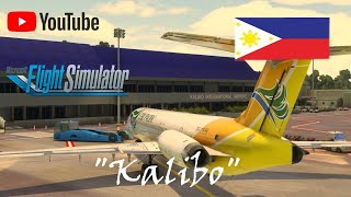 quotCebu Pacific Landing at Kalibo Airport PhilippinesFlight Simulator 2024 [upl. by Amalita]