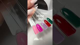 Matte and Glossy gel polish swatches nails [upl. by Annuaerb409]