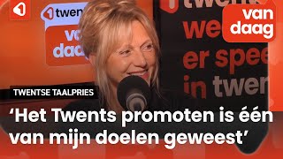 Johanna ter Steege wint Twentse Taalpries voor uitdragen Twents tot ver buiten eigen regio [upl. by Perrie]