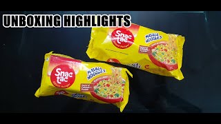 Snactac Masala Instant Noodles 300g UNBOXING HIGHLIGHTS [upl. by Savior]