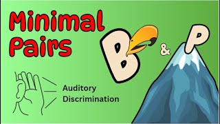 Minimal Pairs B and P  Speech Therapy Practice Video  Initial Consonant Auditory Discrimination [upl. by Philan510]