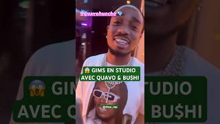 😱 GIMS en studio avec QUAVO amp BUHI [upl. by Orman]