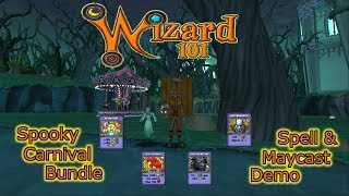 Wizard101 Spooky Carnival Spell and Wand Maycast NOSFERABBIT Demo [upl. by Cornelie]