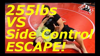 255lbs VS 155lbs Side Control ESCAPE [upl. by Slavin]