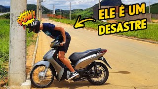 Ensinei meu marido a como andar de moto Biz pela primeira vez Deu certo  Dicas para Iniciantes [upl. by Jerri]