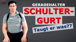 Geradehalter  Taugt ein Schultergurt etwas  Test mit verblüffendem Ergebnis [upl. by Anewor906]