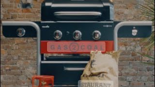 CharBroil Gas2Coal BBQ unboxing and set up [upl. by Gadmann]