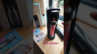 Sodastream co2 cylinder cartridge install sodastream sodawater [upl. by Ettezus]