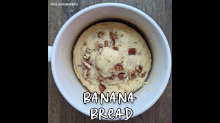 Vegan Banana Bread in Mug  Banana Bread Recipe  mugcake shorts bananabread [upl. by Ramma527]