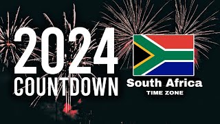 South Africa 2024 New year Countdown Live  SAST Time Zone [upl. by Eanal323]