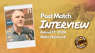 Blake Hardwick perspectives on the tough challenge v Geelong R17 2024 [upl. by Nnel]