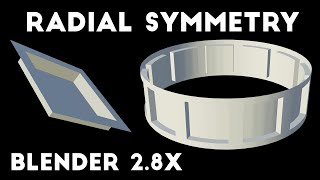 How to do Circular Symmetry in Blender 28x  Actually Curves Mesh [upl. by Zerep]