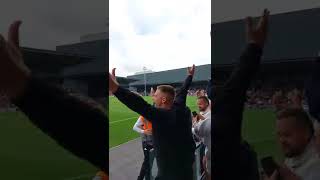 Oldham Athletic fans celebrate taking the lead away at York oafc [upl. by Santiago425]