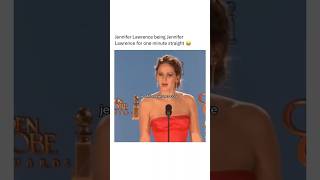 Jennifer Lawrence being herself for one minute straight shorts celebrity funny fyp memes viral [upl. by Ardekal]