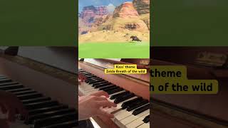 Kass theme  Zelda Breath of the Wild piano zelda shorts shortvideo short youtubeshorts [upl. by Adien]