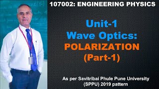 Engineering Physics  Unit 1  Polarization Part 1 [upl. by Ydeh]