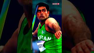 Pakistans Arshad Nadeem Bags A Gold Medal Sets An Olympic Record In Javelin Throw  shorts  N18S [upl. by Iliam]