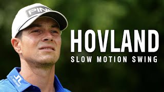 Viktor Hovland Slow Motion Golf Swing with Tracer [upl. by Honey44]