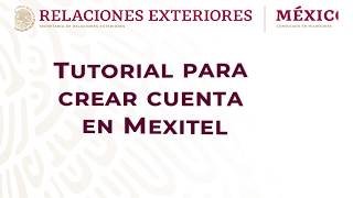 ¿Cómo crear una cuenta en Mexitel Consulado de México en MKE [upl. by Reiniar]