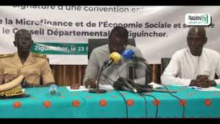 Discours du Ministre de la Microfinance et de lÉconomie Sociale et Solidaire [upl. by Novaj506]