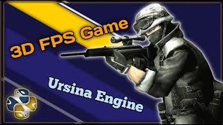 Make a 3D Shooting Game in Python using Ursina Game Engine  Ursina Engine [upl. by Ymac735]