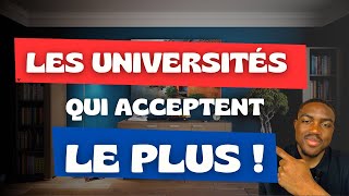 Les universités qui acceptent le plus les étudiants étrangers [upl. by Rossen]