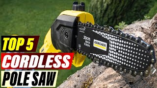 Top 5 Cordless Pole Saws for Homeowners and Professionals [upl. by Jacquelynn762]