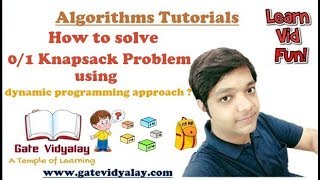 01 knapsack Problem Using Dynamic Programming Approach  Explained Step by Step [upl. by Ielak649]