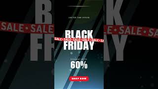 Dark Blue and Red Modern Animated Black Friday Promo Mobile Video [upl. by Eirrak529]