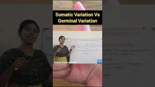 Germinal Variation Vs Somatic Variation deepikasciencecorner germinalvariation somaticvariation [upl. by Iarahs]