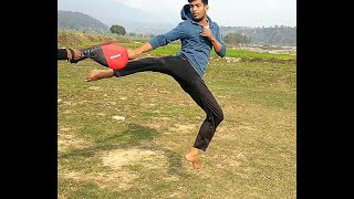 Tornado kick tutorial in hindi  easy way to learnTaekwodo 360 turning kick tutorial [upl. by Adikam]