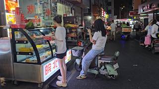 Nightlife of China latest  night walking tour Shenzhen  Shenzhen night tour Jingwan urban village [upl. by Adnilrev760]