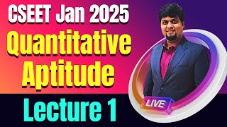 FREE CSEET Quantitative Aptitude Gurukul Video Lectures  Lecture 3  CSEET Jan 2025 Video Classes [upl. by Hersch]