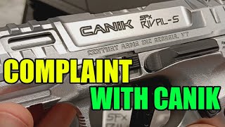 Big Complaint with Canik SFX RivalS [upl. by Chally194]