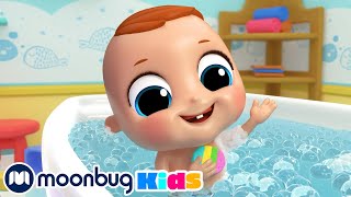 Bath Song Baby John  Cartoons amp Kids Songs  Moonbug Kids  Nursery Rhymes for Babies [upl. by Llednav]