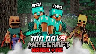 We Survived 100 Days With Parasites in Minecraft Hardcore [upl. by Marybeth]