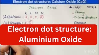 Al2O3Chemical formula and electron dot structure of Aluminium Oxide ioniccompounds [upl. by Wivinia]