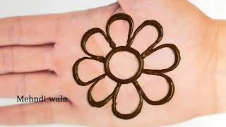 New easy mehndi design for front hand  आसान मेहंदी डिजाइन  मेहंदी लगाना सीखे mahendi mehndi 🌿 [upl. by Valoniah]