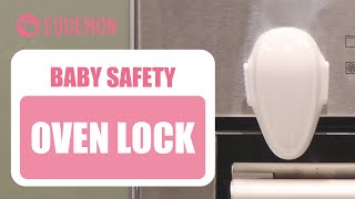 EUDEMON Baby Safety Oven Front Door Lock Installation amp Use [upl. by Enelyak]