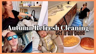 NEW 2024 FALL CLEAN WITH ME 🧼🧺 REAL MOM LIFE CLEANING MOTIVATION  clean declutter organize and cook [upl. by Pierette443]