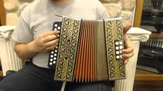 4144  Hohner Pokerwork HA2815 Diatonic Button Accordion GC 21 8 799 [upl. by Iborian708]