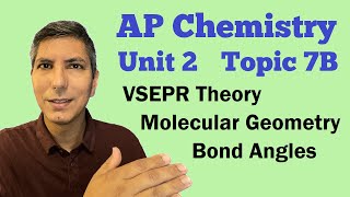 VSEPR Theory amp Molecular Geometry  AP Chem Unit 2 Topic 7B [upl. by Trebreh584]