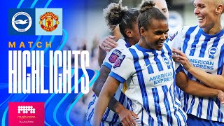 HIGHLIGHTS  Brighton v Man United  Womens Super League [upl. by Erme643]