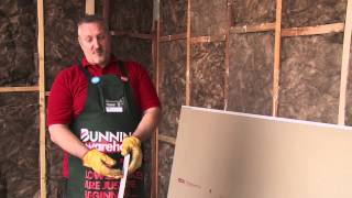 How To Plasterboard A Stud Wall  DIY At Bunnings [upl. by Theodoric]