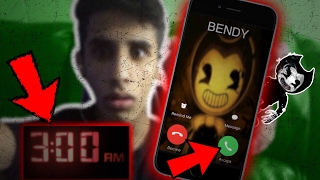 CALLING BENDY AT 3 AM OMG HE ACTUALLY ANSWERED  HE CAME TO MY HOUSE Bendy and The Ink Machine [upl. by Daahsar502]