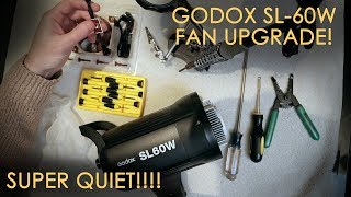 Godox SL60W MOD Fan Upgrade 2019 COMPLETE TUTORIAL [upl. by Ballard]